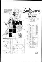 Index Map, Street Index, Plate 001, San Leandro 1907